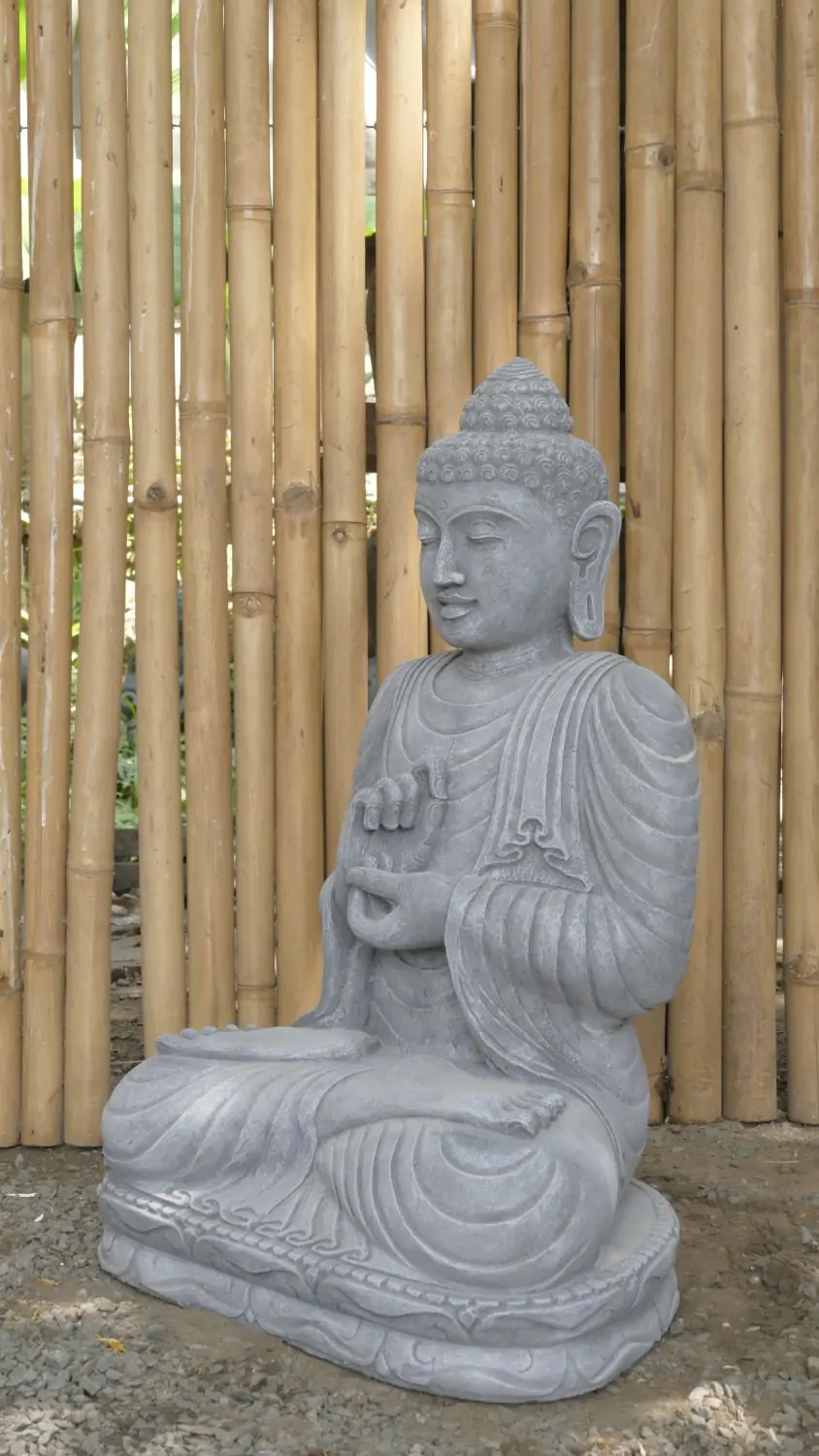  Product image 2 of the product “Eshan - Seated Buddha Chakra - 68cm - cast stone ”
